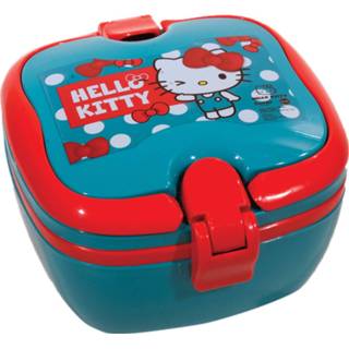 👉 Broodtrommel rood blauw Giovas Hello Kitty Rood/blauw 5204549125056