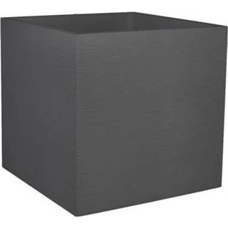 👉 Plastic wit Eda Graphit Vierkant Bloemblad - 57 L 49,5 X Cm Houtskoolgrijs 3086960253097