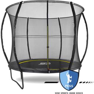 👉 Trampoline grijs staal - Senz Sports J5000 Series 244 Cm 8718627094211