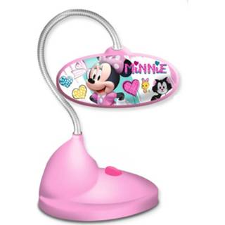 👉 Tafellamp roze kunststof meisjes Disney Minnie Mouse Led 18 X 12,5 Cm 8435507801119