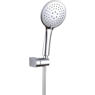 👉 Douchekop chroom kunststof zilverkleurig 4bathroomz Flat Doucheset Bestaande Uit Met Slang - 6013918466411