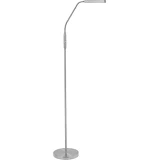 👉 Vloerlamp chroom metaal zilverkleurig Highlight Murcia H 145 Cm Mat 8718379038563