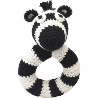 👉 Zwart wit polyester Naturezoo Ringrammelaar Zebra Gehaakt 14 Cm Zwart/wit 5713194300515