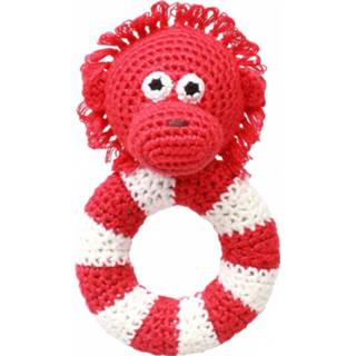 👉 Rood polyester Naturezoo Ringrammelaar Orang-oetan Gehaakt 14 Cm 5713194300652