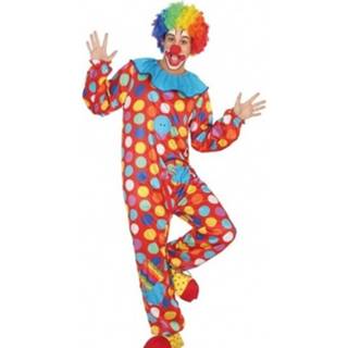 👉 Verkleedkostuum polyester XL multikleur mannen Verkleed Kostuum - Clown Pak Voor Heren Carnavalskleding Voordelig Geprijsd 8719538832350