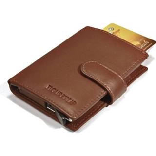 👉 Cardprotector leer leder bruin Figuretta Leren Card Protector Met Rfid Bescherming Cognac 8718144651799