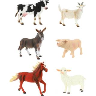 👉 Kunststof Toi-toys Dierenset Boerderij Dieren 6 Stuks 16 Cm 8714627341102