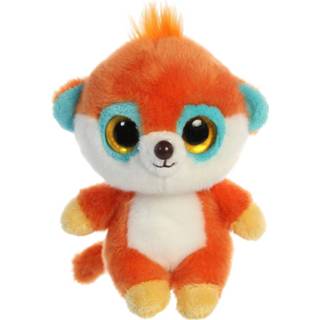 👉 Knuffel pluche oranje Aurora Yoohoo Stokstaartje Pookee 12,5 Cm 5034566610934