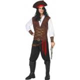 👉 Polyester multikleur Piraat Lewis Verkleed Pak/kostuum Voor Volwassenen M/l 8719538834408