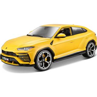 👉 Schaalmodel geel kunststof Bburago Lamborghini Urus (2018) 1:18 8719247460417