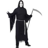 👉 Halloween kostuum synthetisch zwart Magere Hein Met Masker Voor Volwassenen 48-50 (M) 8719538752610