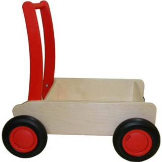 👉 Blokkenwagen rood hout Van Dijk Toys 55 Cm 8718591216206