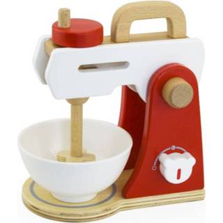 👉 Rood wit hout Viga Toys Mixer 20,5 Cm Rood/wit 6934510502355