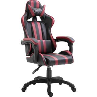 👉 Wijnrood kunstleer rood Vidaxl Gamingstoel 8719883568393