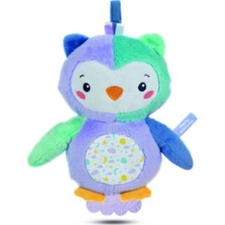 👉 Blauw paars pluche Clementoni Knuffeluil Play With Me Goodnight 24 Cm Blauw/paars 8005125172689