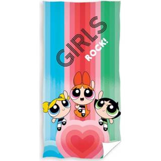👉 Strandlaken katoen multikleur meisjes Powerpuff Girls - 100% 70x140 Cm Multi 5902689405778