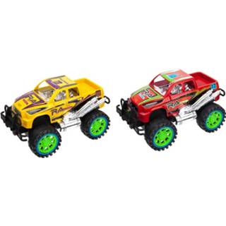 👉 Geel rood kunststof Pms Monstertrucks Inertia Power 20 Cm Geel/rood 2-delig 5050565365316