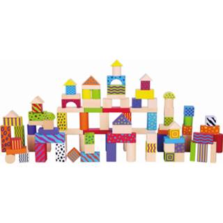 👉 Multicolor hout multikleur Viga Toys Blokkenset Kleurrijk 100 Stuks 6934510596965