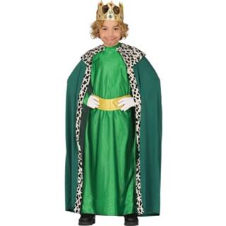 Mantel kinderen active mannen groen polyester Koning verkleedkostuum voor