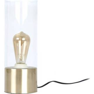 👉 Tafellamp goudkleurig transparant glas Leitmotiv - Lax Goudkleurig/transparant 8714302606946
