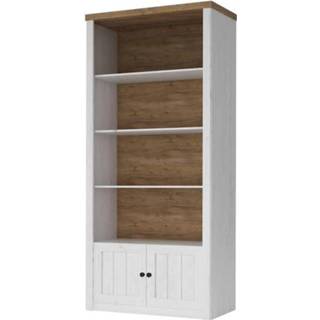 👉 Boekenkast wit eiken Meubella - Parello 1 8720039240254