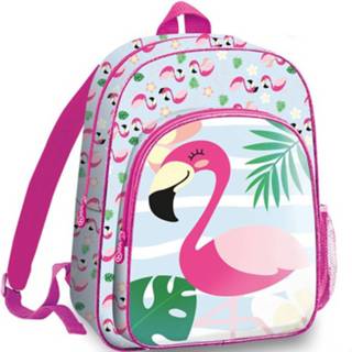 👉 Rugzak polyester multikleur Flamingo Look Like Flamingos - 41 Cm Multi 8435507819220