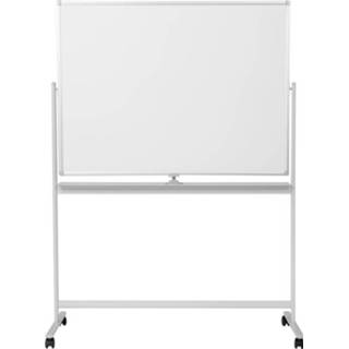 👉 Whiteboard wit zijde SpeaKa Professional SP-WB-312 (b x h) 1200 mm 800 Horizontaalformaat, Aan beide zijden te gebruiken, Incl. wielen, opbergbakje 4064161041421