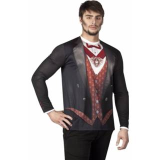 👉 Shirt synthetisch l multikleur mannen Heren Met Vampier Opdruk - 8712026843104
