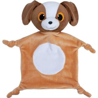 👉 Knuffeldoek bruin pluche Lumo Stars Knuffeldoekje Hond Wuff 30 Cm 6416739557632