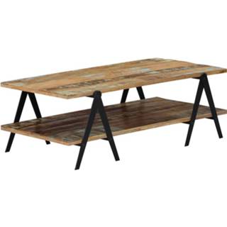 👉 Salontafel hout multikleur Vidaxl 115x60x40 Cm Massief Gerecycled 8719883570174