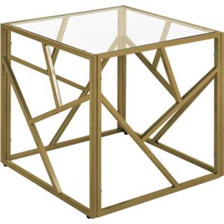 👉 Bijzettafel glas wit Beliani Orland 50 X Cm 4251682200592