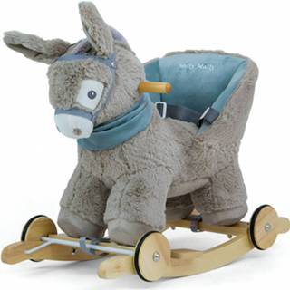 👉 Hobbelfiguur grijs hout Milly Mally Gray Donkey 5901761124330