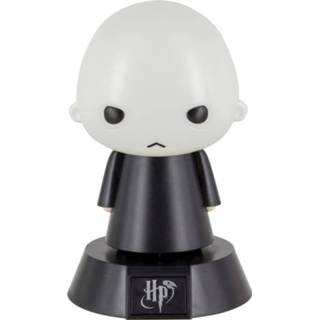 👉 Wit zwart kunststof Paladone Lamp Harry Potter: Voldemort Icon Light 10 Cm Wit/zwart 8719817498352