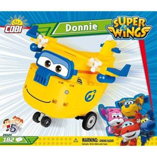 👉 Bouwpakket geel blauw Cobi Super Wings Donnie Geel/blauw 182-delig (25124) 5902251251246