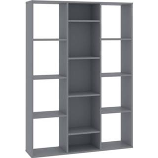 👉 Kamerscherm grijs steigerhout Vidaxl Kamerscherm/boekenkast 100x24x140 Cm Spaanplaat 8719883738406