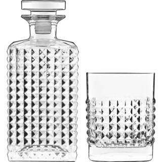 👉 Karaf glas transparant Luigi Bormioli Elixir - Whisky Set Met 75 Cl / 25¼ Oz En 4 Whiskyglazen 38 12¾ 32622026106