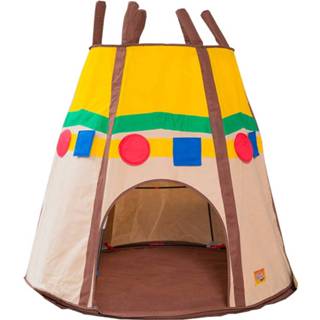 👉 Speeltent bruin kunststof kinderen Bazoongi Kids Tipi 78 X 122 108 Cm 839539006012