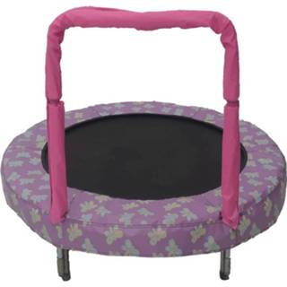 👉 Trampoline roze staal Jumpking Mini Bouncer Butterfly 121 Cm 5060497192065