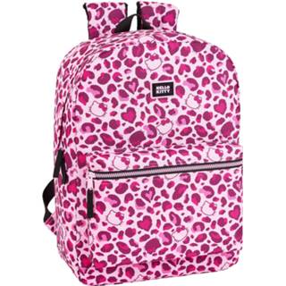 👉 Laptop rugzak roze polyester Hello Kitty Leopard - 15,6