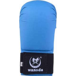 👉 Karate handschoen blauw m zwart Wansda Handschoenen / Vuisten - Maat 8714426443489