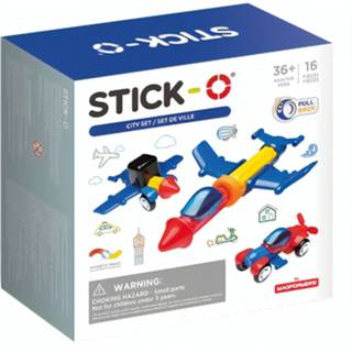 👉 Multicolor Stick-o Magnetische Bouwset City Voertuigen 16-delig 8809465535957