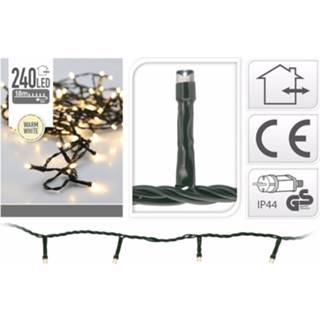 👉 Kerstverlichting wit kunststof 3x Warm Buiten 240 Lampjes - Led Lichtsnoer 8720147602784