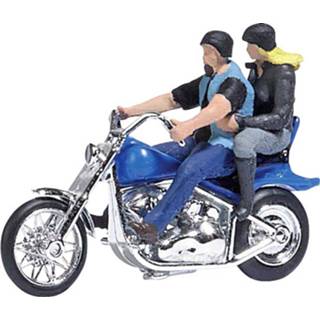 👉 Busch 7860 H0 Motorfiets US motorfiets met bikerpairen