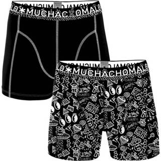 👉 Boxershort zwart s mannen Muchachomalo Men Boxershorts 2- Pack Iconic Art Print/Black-S + Gratis Sokken 8718168871548