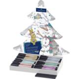 👉 Tekenset multikleur Faber-castell Pitt Artist Pen Kerstdisplay 4005402671120