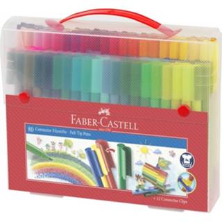 👉 Wit Cadeauset Faber-castell Connector Koffer 80 Stuks 4005400188460