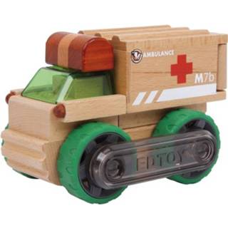 👉 Houten small bruin Foot Ambulance 13 X 9 8 Cm 4020972068354