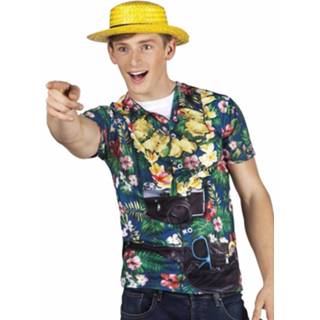 👉 Hawaii shirt polyester m multikleur mannen Fotoprint Toerist Voor Heren 8719538189126