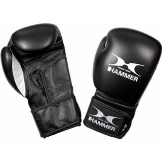 👉 Bokshandschoenen zwart buffelleer leder Hammer Boxing Premium Fitness - 8 Oz 4005251948084