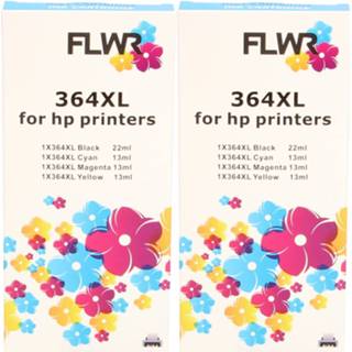 👉 Flwr Hp 364xl Multipack (2 Sets) Zwart En Kleur Cartridge